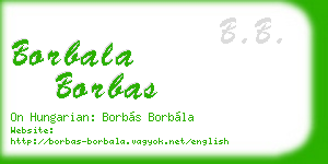 borbala borbas business card