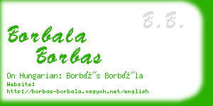 borbala borbas business card
